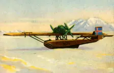 Amundsen's Dornier Do J Wal in polar ice, 1925, (1932). Creator: Unknown