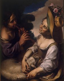 Amusement of the shepherds, First Half of 17th cen. Creator: Crabeth, Wouter Pietersz., the Younger (1594-1644)