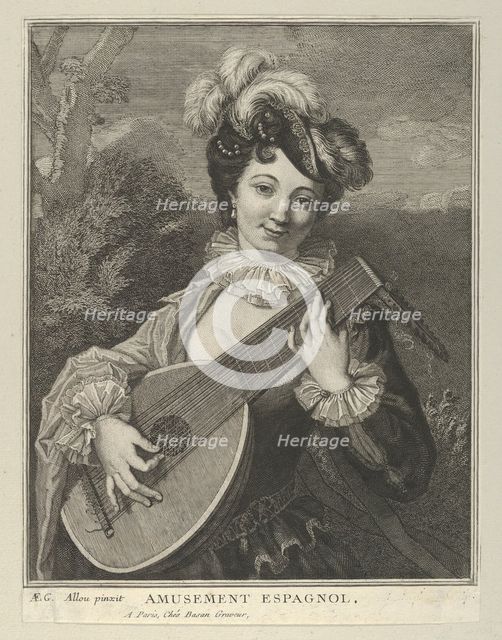 Amusement Espagnol, 18th century. Creator: Pierre François Basan.