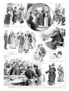 'Amusements at the People's Palace, Mile End Road--A Subscription Dance 1890. Creator: Unknown