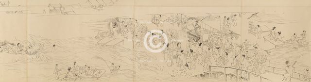 Amusements in Kyoto in the Four Seasons, late 18th century. Creator: Maruyama Okyo.