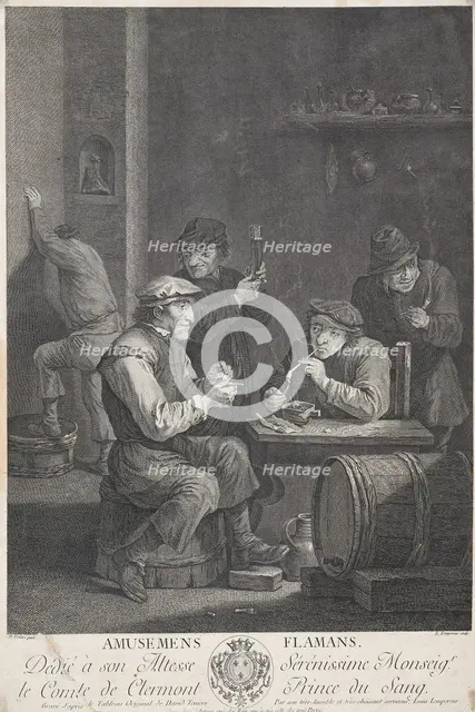 Amusemens Flamans (Flemish Amusements),  c.1750-1770. Creator: Louis-Simon Lempereur.