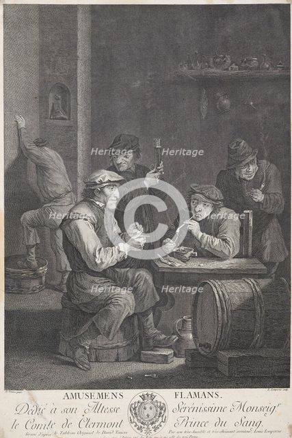 Amusemens Flamans (Flemish Amusements),  c.1750-1770. Creator: Louis-Simon Lempereur.