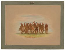 Amusing Dance - Saukie, 1861/1869. Creator: George Catlin