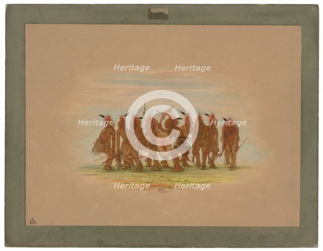 Amusing Dance - Saukie, 1861/1869. Creator: George Catlin.