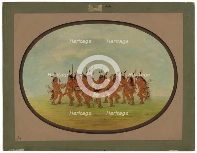 Amusing Dance - Sioux, 1861/1869. Creator: George Catlin.