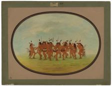 Amusing Dance - Sioux, 1861/1869. Creator: George Catlin