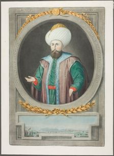 Amurat Kahn I, from Portraits of the Emperors of Turkey, 1815. Creator: John Young
