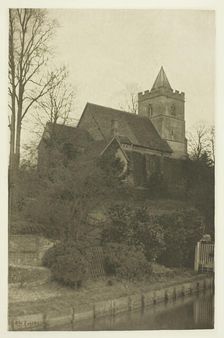Amwell Church, 1880s. Creator: Peter Henry Emerson