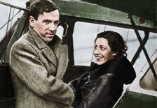 Amy Johnson, British aviator, about to set out for Cape Town, 1932. Creator: Unknown