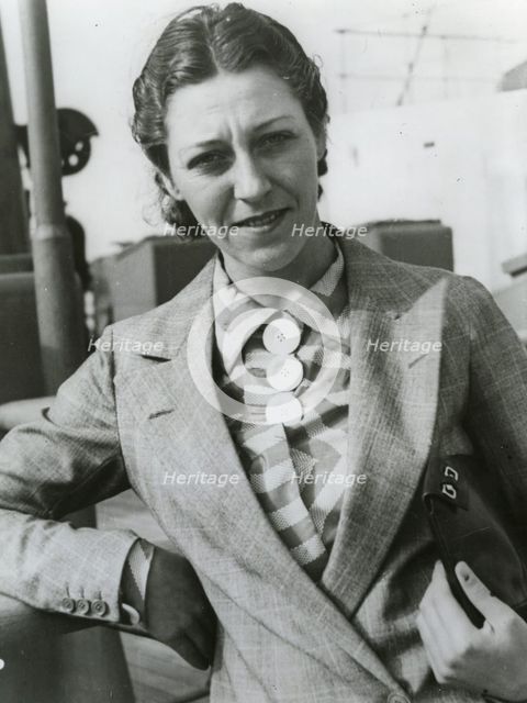 Amy Johnson, pioneering English aviator, c1930s.  Creator: Unknown.