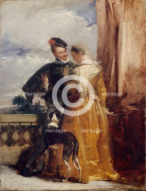 Amy Robsart and the Earl of Leicester, c1827. Artist: Richard Parkes Bonington.