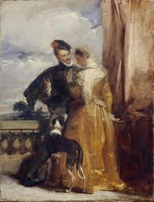Amy Robsart and the Earl of Leicester, c1827. Artist: Richard Parkes Bonington