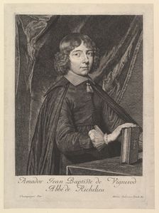 Amador Jean-Baptiste de Vignerod, abbe de Richelieu. Creator: Jean Morin