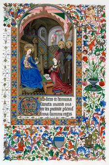 Amadee de Saluces and the Virgin, middle of the 15th century