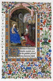 Amadee de Saluces and the Virgin, middle of the 15th century
