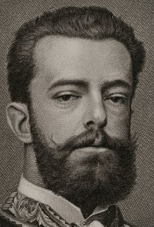 Amadeo I of Spain (1845-1890), King of Spain from January 2, 1871 to February 11, 1873 (1882). Creator: Joaquin Furno Abad