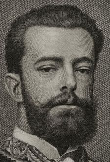 Amadeo I of Spain (1845-1890), King of Spain from January 2, 1871 to February 11, 1873 (1882). Creator: Joaquin Furno Abad