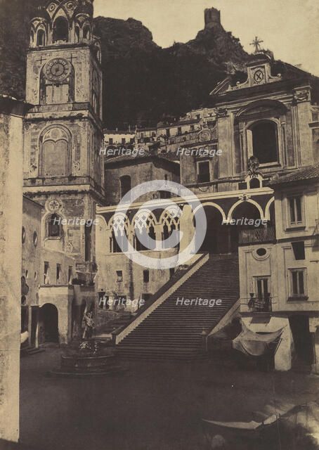 Amalfi, Cathedral, 1853. Creator: Firmin-Eugène Le Dien.