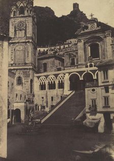 Amalfi, Cathedral, 1853. Creator: Firmin-Eugène Le Dien
