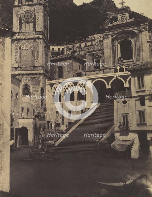 Amalfi, Cathedral, 1853. Creator: Firmin-Eugène Le Dien.