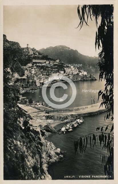 'Amalfi - Visione Panoramica', c1910.  Artist: Unknown.