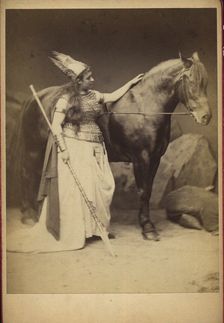 Amalie Materna (1844-1918) as Brünnhilde in Opera Der Ring des Nibelungen by R. Wagner, 1876