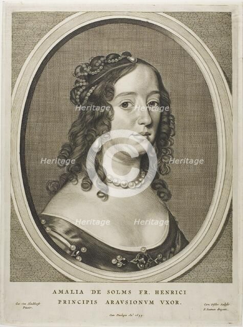Amaliey of Solms, n.d. Creator: Cornelis de Visscher.