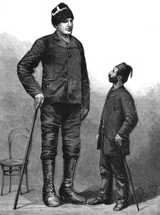 Amanab, a Greek giant, 7 feet 9 inches tall 1886. Creator: Unknown