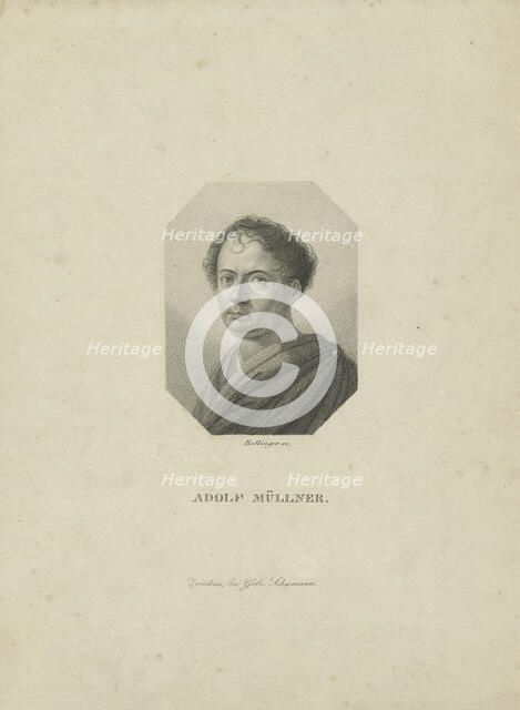 Amandus Gottfried Adolf Müllner (1774-1829) , ca 1820. Creator: Bollinger, Friedrich Wilhelm (1777-1825).