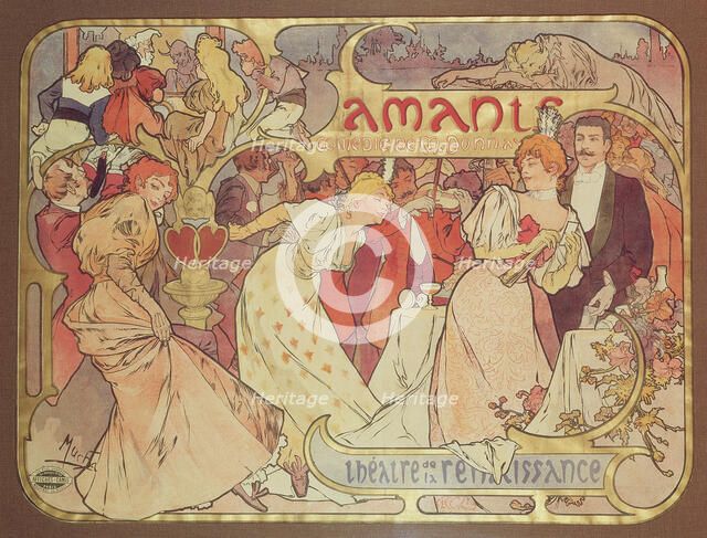 ''Amants'' a comedy at the Theatre de la Renaissance, 1895.