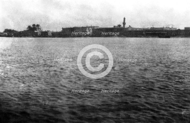 Amara, on the River Tigris, Mesopotamia, 1918. Artist: Unknown
