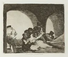 Amarga presencia.; Los Desastres de la Guerra, Madrid 1863. Creator: Francisco Goya