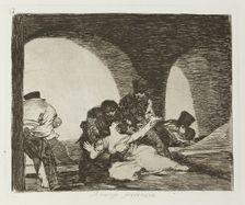 Amarga presencia.; Los Desastres de la Guerra, Madrid 1863. Creator: Francisco Goya