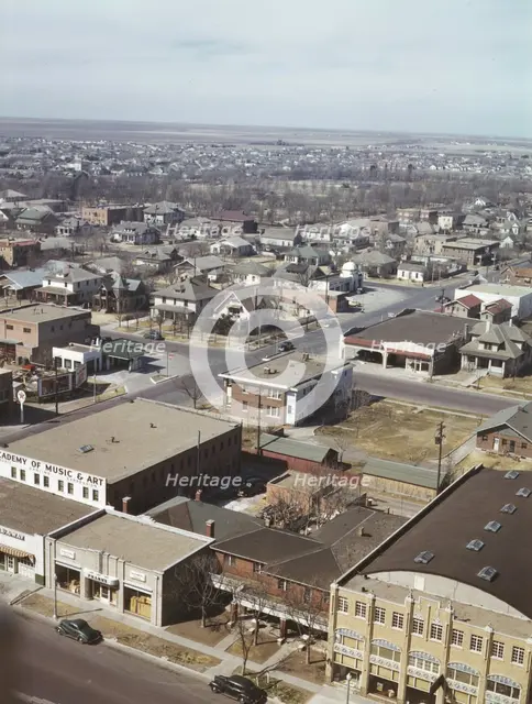 Amarillo, Texas, general view, Santa Fe R.R. trip, 1943. Creator: Jack Delano.