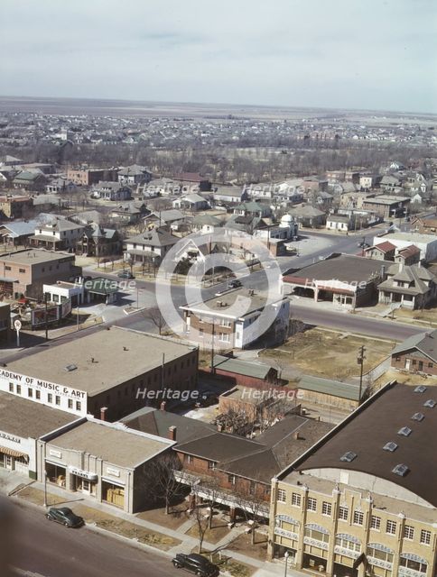 Amarillo, Texas, general view, Santa Fe R.R. trip, 1943. Creator: Jack Delano.