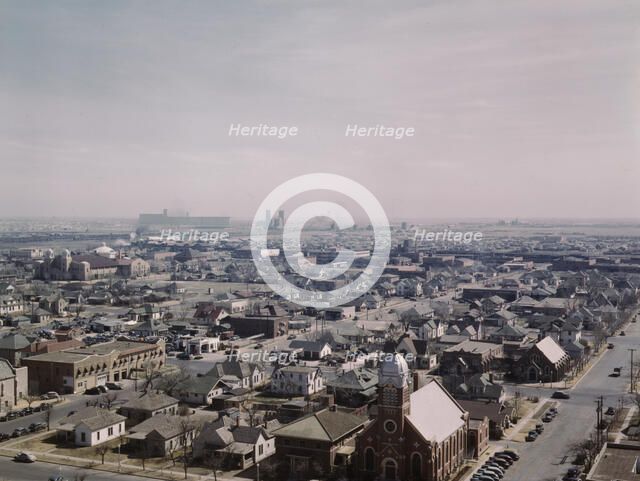 Amarillo, Texas, general view, Santa Fe R.R. trip, 1943. Creator: Jack Delano.