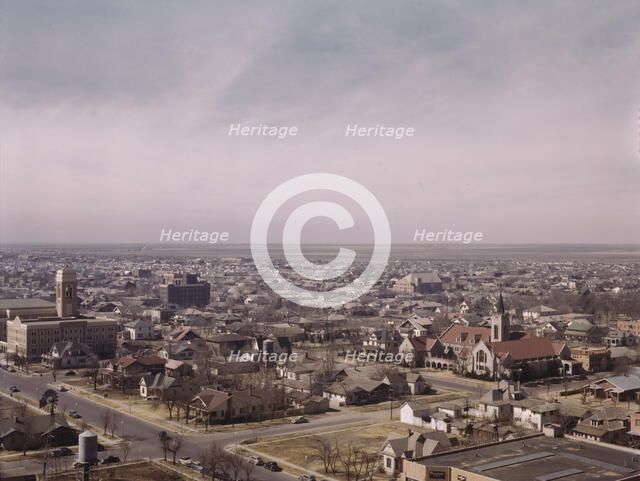 Amarillo, Texas, general view, Santa Fe R.R. trip, 1943. Creator: Jack Delano.