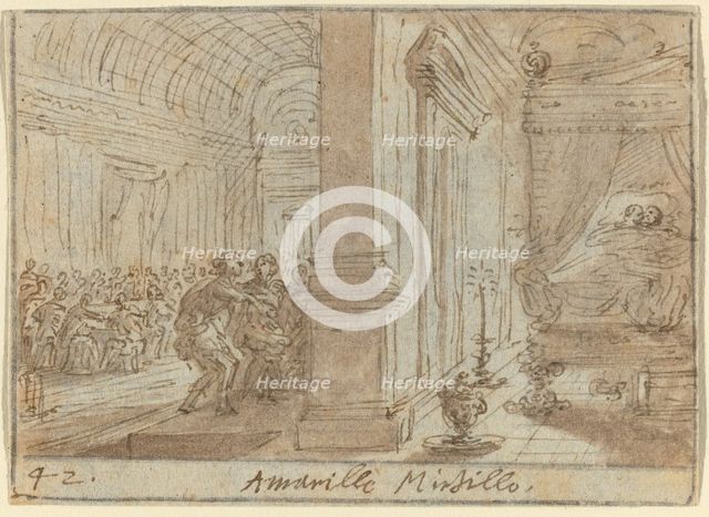 Amarilli and Mirtillo, 1640. Creator: Johann Wilhelm Baur.
