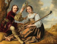 Amaryllis and Mirtillo, 1640s. Creator: Anonymous