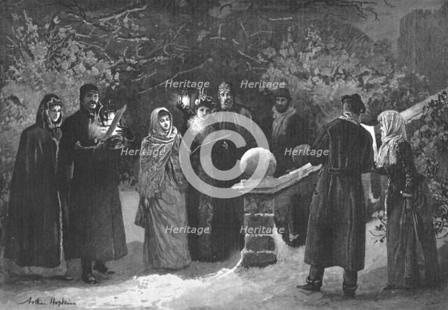 ''Amateur Wait's" - A Country House Party Serenading Their Friends on Christmas Eve', 1891. Creator: Unknown.