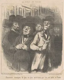 Amateurs classiques ... convaincus ..., 19th century. Creator: Honore Daumier