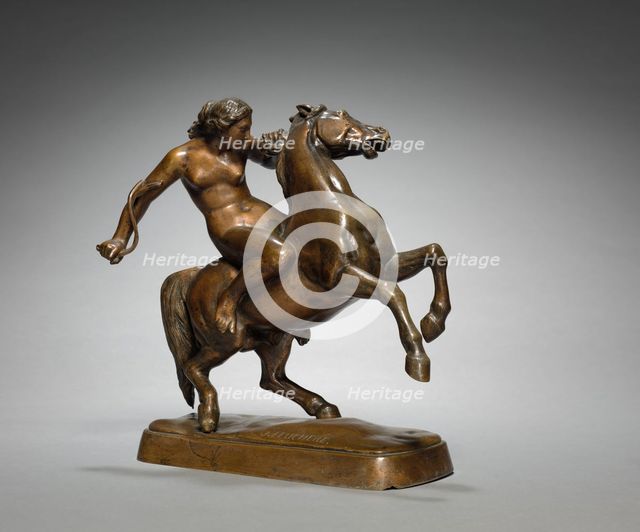 Amazon Taming a Horse, c. 1840-1843. Creator: Jean-Jacques Feuchère (French, 1807-1852).