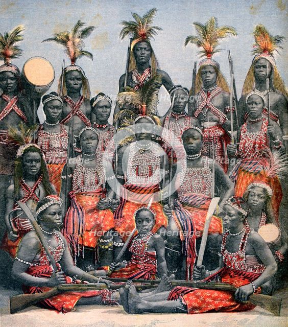 Amazonian warriors, 1891. Artist: Unknown