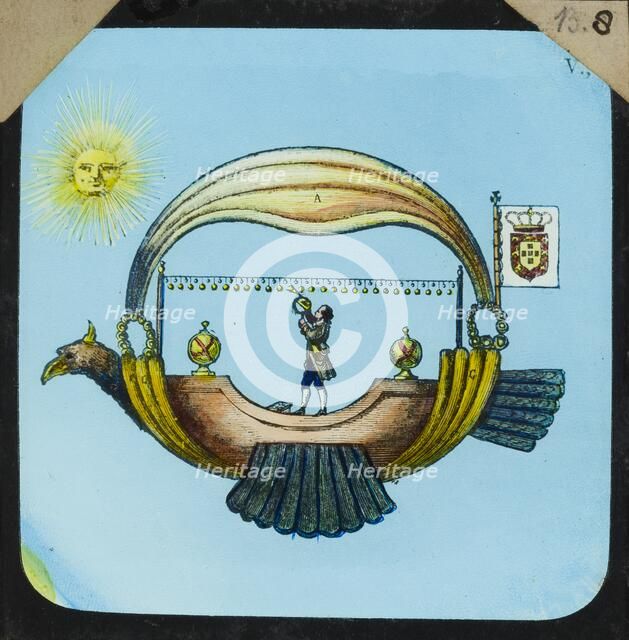 Amazing flying machine, 1882-1892. Artist: Unknown.