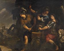 Amazzoni che si preparano alla battaglia (Amazons preparing for battle), c1675-1680. Creator: Nuvolone, Giuseppe (1619-1703)