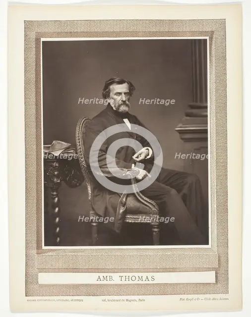 Amb. Thomas, 1876/84. Creator: Antoine-Samuel Adam-Salomon.