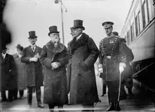 Ambassador James Bryce; Arthur, The Duke of Connaught; Maj. Butt, 1911. Creator: Harris & Ewing