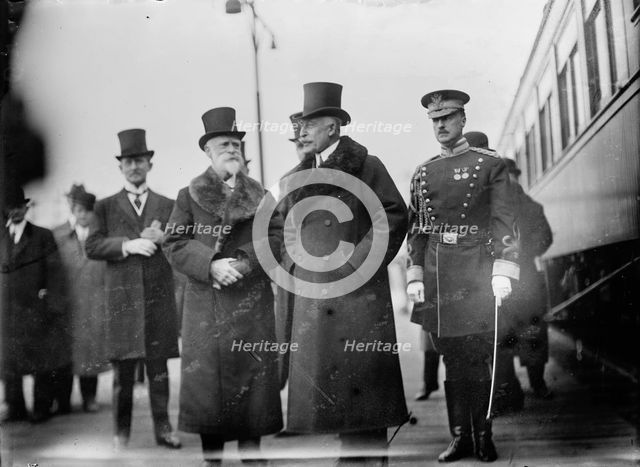 Ambassador James Bryce; Arthur, The Duke of Connaught; Maj. Butt, 1911. Creator: Harris & Ewing.