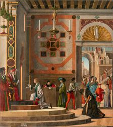 Ambassadors depart (The Legend of Saint Ursula), c1495. Creator: Carpaccio; Vittore (1460-1526)